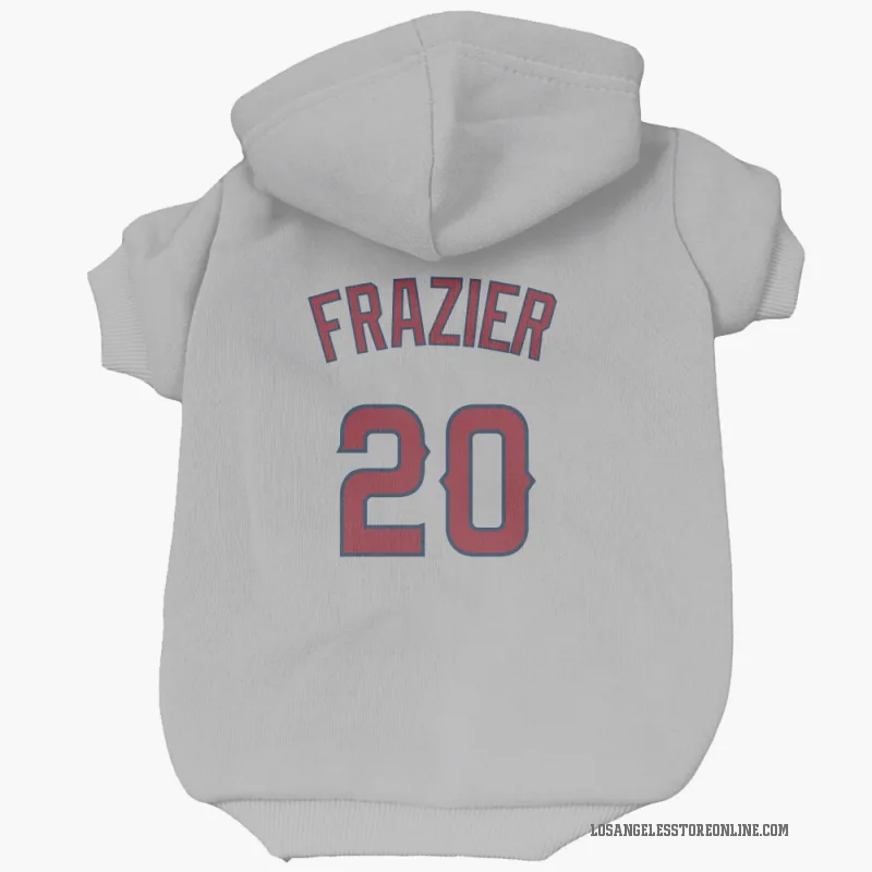Adam Frazier  Gray Los Angeles Angels  Cat & Dog Pet Hoodie