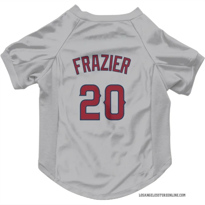 Adam Frazier  Gray Los Angeles Angels  Cat & Dog Pet Jersey
