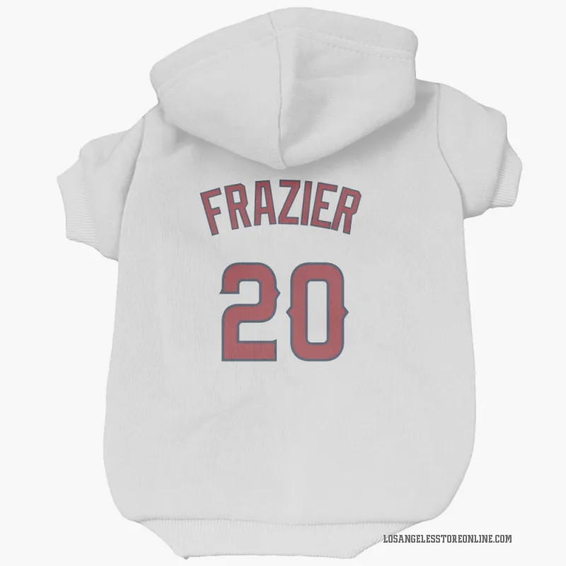 Adam Frazier  White Los Angeles Angels  Cat & Dog Pet Hoodie