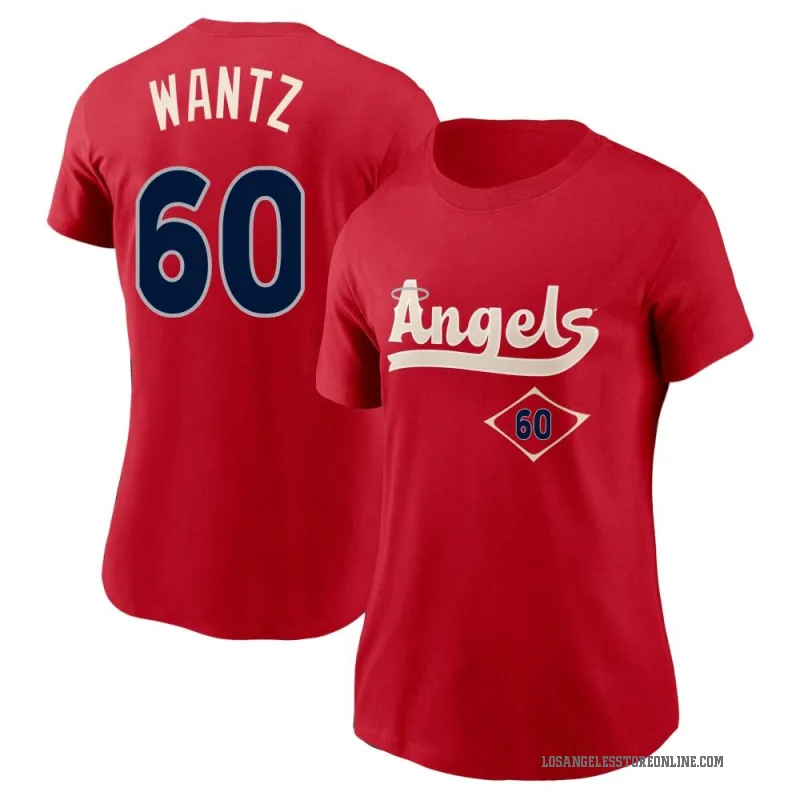Andrew Wantz Women's Red Los Angeles Angels 2022 City Connect T-Shirt