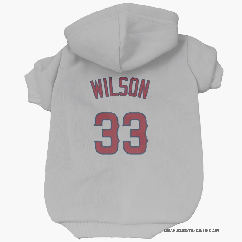 C.J. Wilson  Gray Los Angeles Angels  Cat & Dog Pet Hoodie