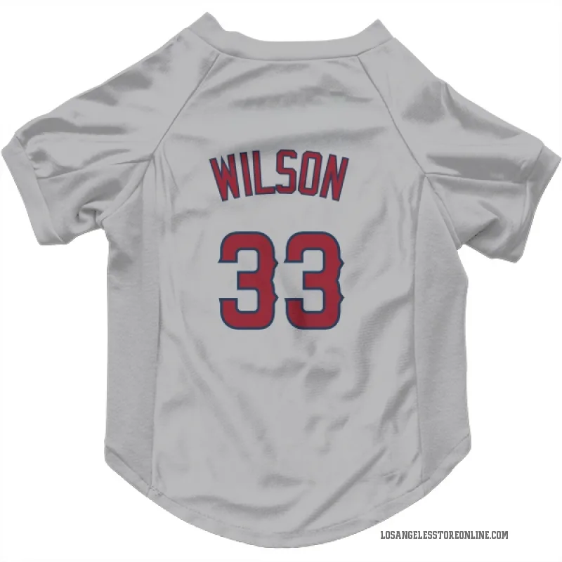 C.J. Wilson  Gray Los Angeles Angels  Cat & Dog Pet Jersey