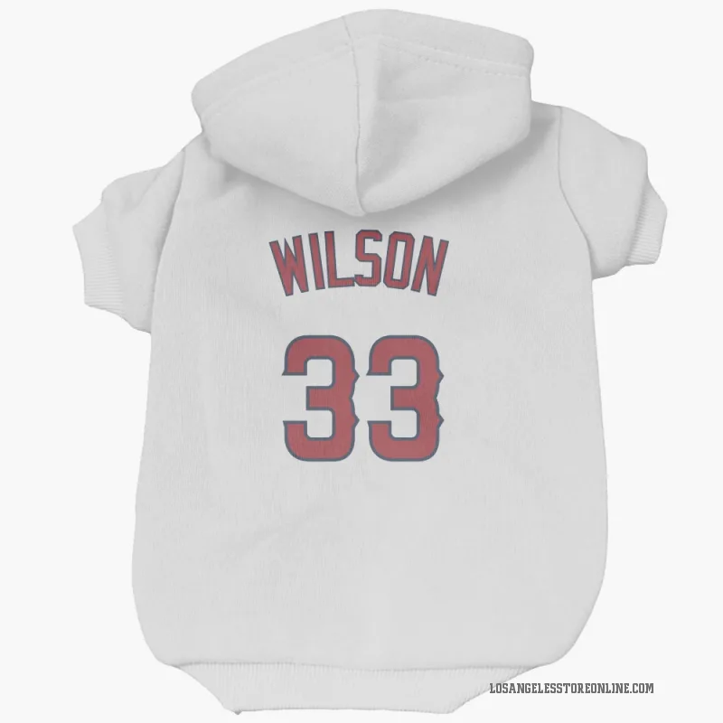 C.J. Wilson  White Los Angeles Angels  Cat & Dog Pet Hoodie