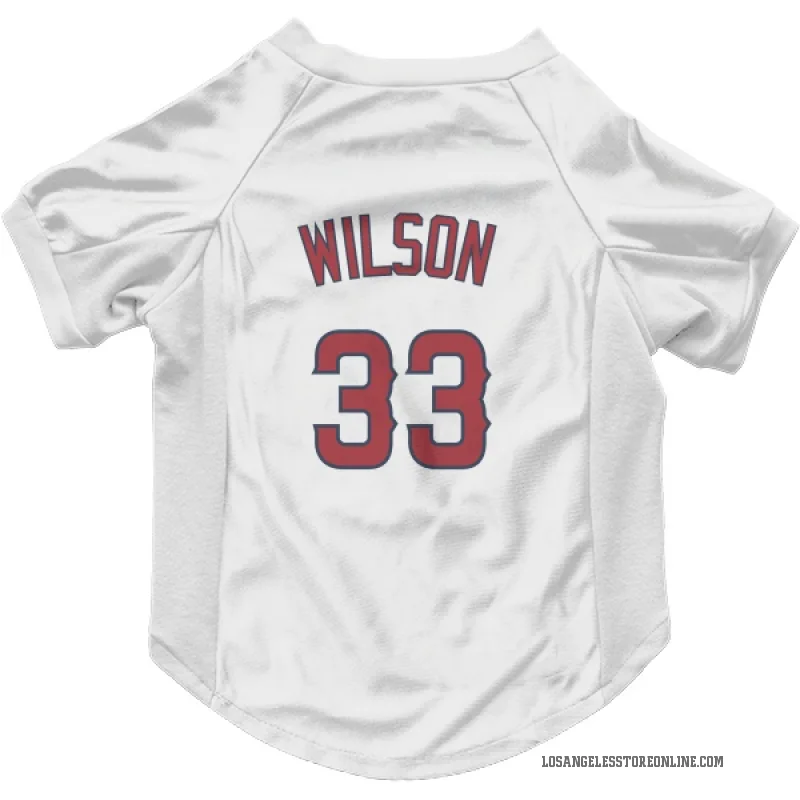 C.J. Wilson  White Los Angeles Angels  Cat & Dog Pet Jersey