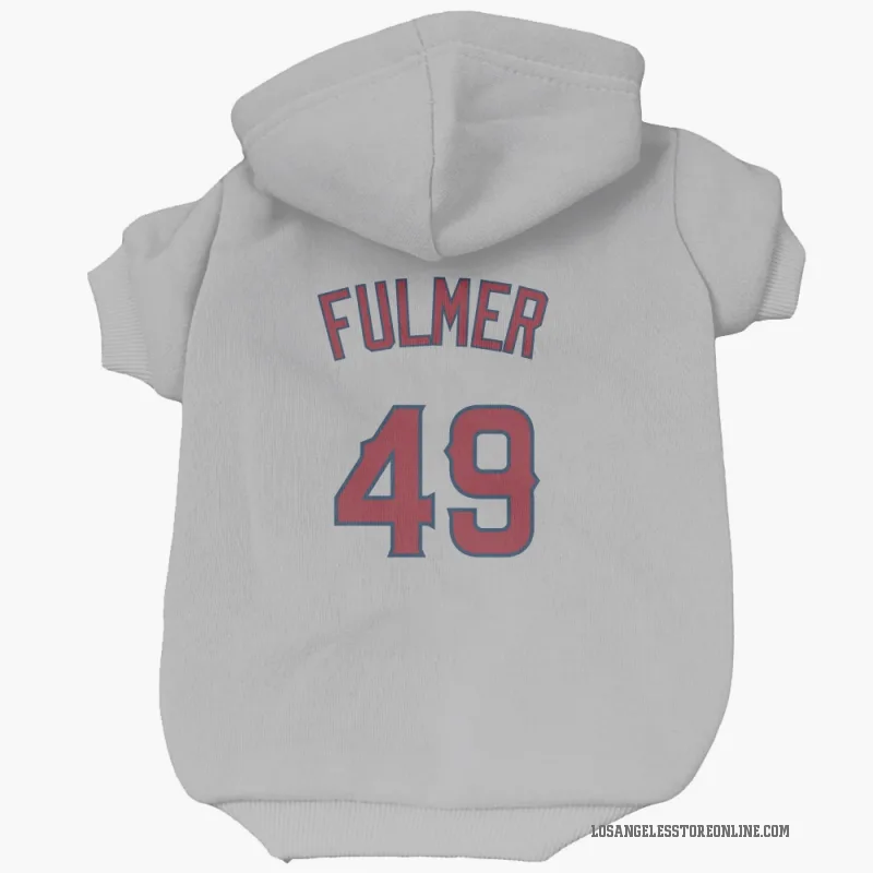 Carson Fulmer  Gray Los Angeles Angels  Cat & Dog Pet Hoodie
