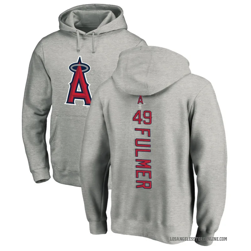 Carson Fulmer Men's Los Angeles Angels Ash Backer Pullover Hoodie