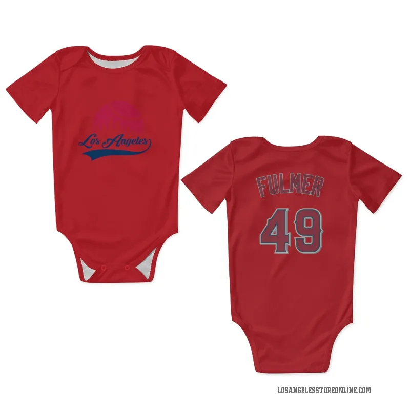 Carson Fulmer  Red Los Angeles Angels  Newborn & Infant Bodysuit