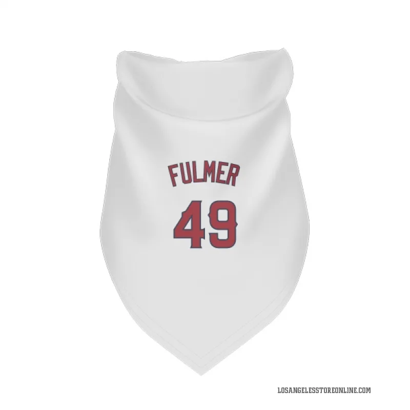 Carson Fulmer  White Los Angeles Angels  Cat & Dog Pet Bandana
