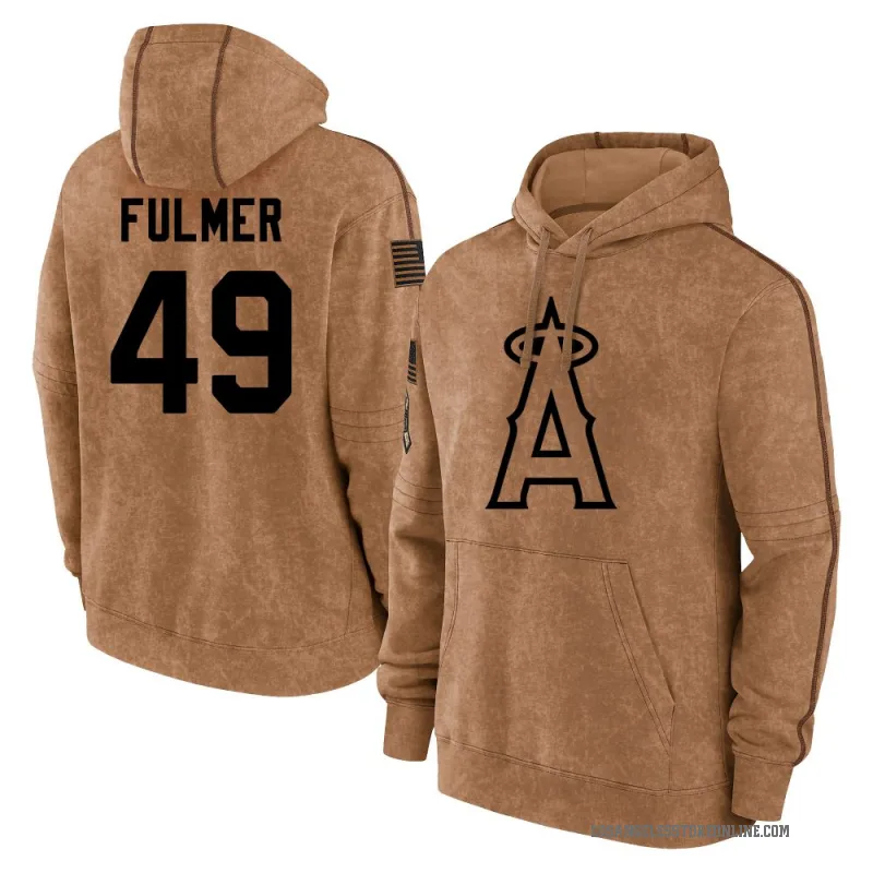 Carson Fulmer Youth Brown Los Angeles Angels 2023 Salute to Service Club Pullover Hoodie