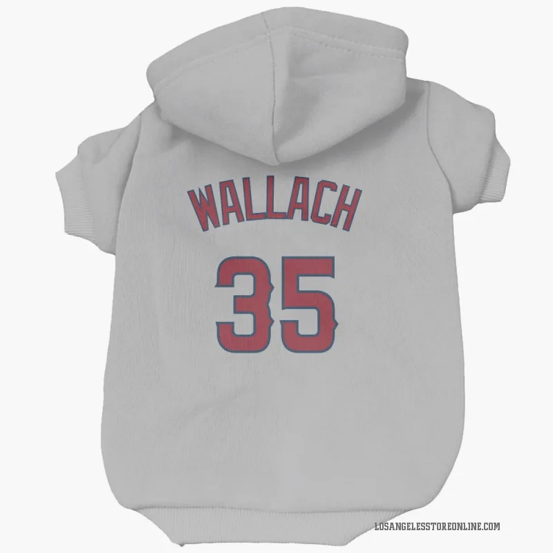 Chad Wallach  Gray Los Angeles Angels  Cat & Dog Pet Hoodie