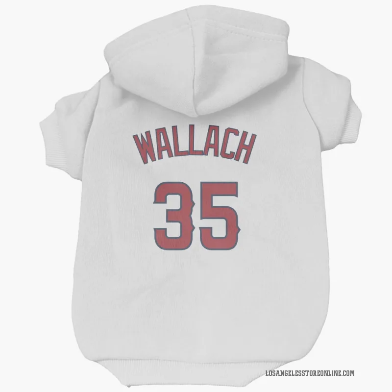Chad Wallach  White Los Angeles Angels  Cat & Dog Pet Hoodie