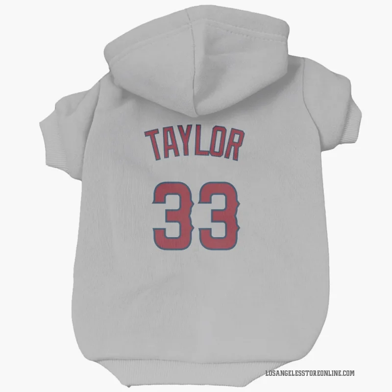 Chris Taylor  Gray Los Angeles Angels  Cat & Dog Pet Hoodie
