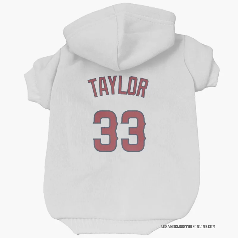 Chris Taylor  White Los Angeles Angels  Cat & Dog Pet Hoodie
