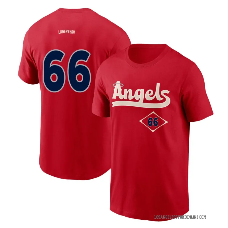 Cody Laweryson Men's Red Los Angeles Angels 2022 City Connect T-Shirt