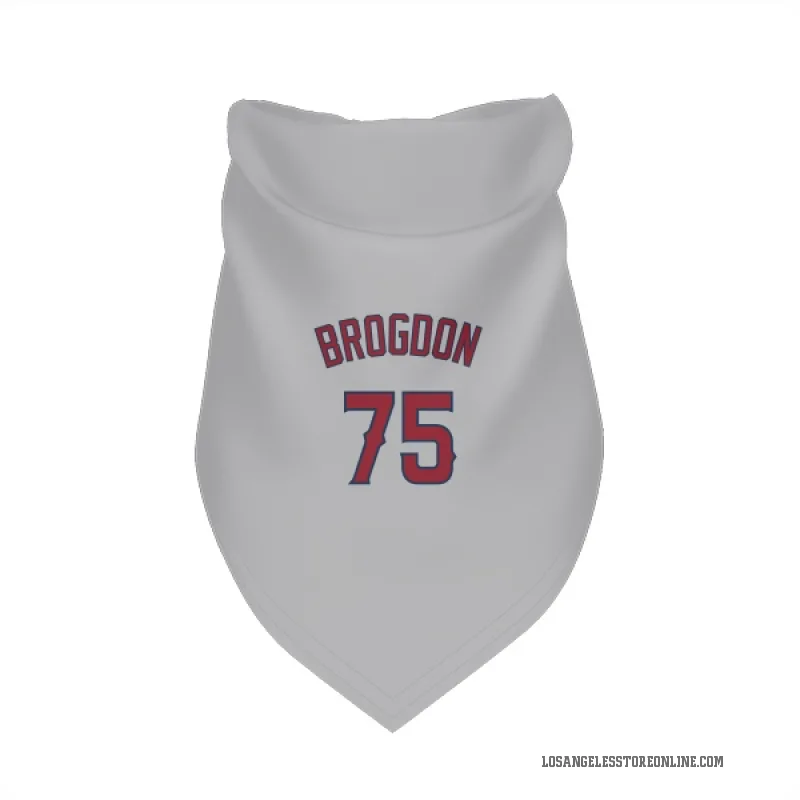 Connor Brogdon  Gray Los Angeles Angels  Cat & Dog Pet Bandana