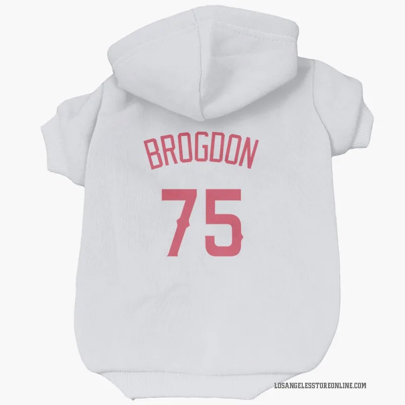 Connor Brogdon  Navy Los Angeles Angels  Cat & Dog Pet Hoodie