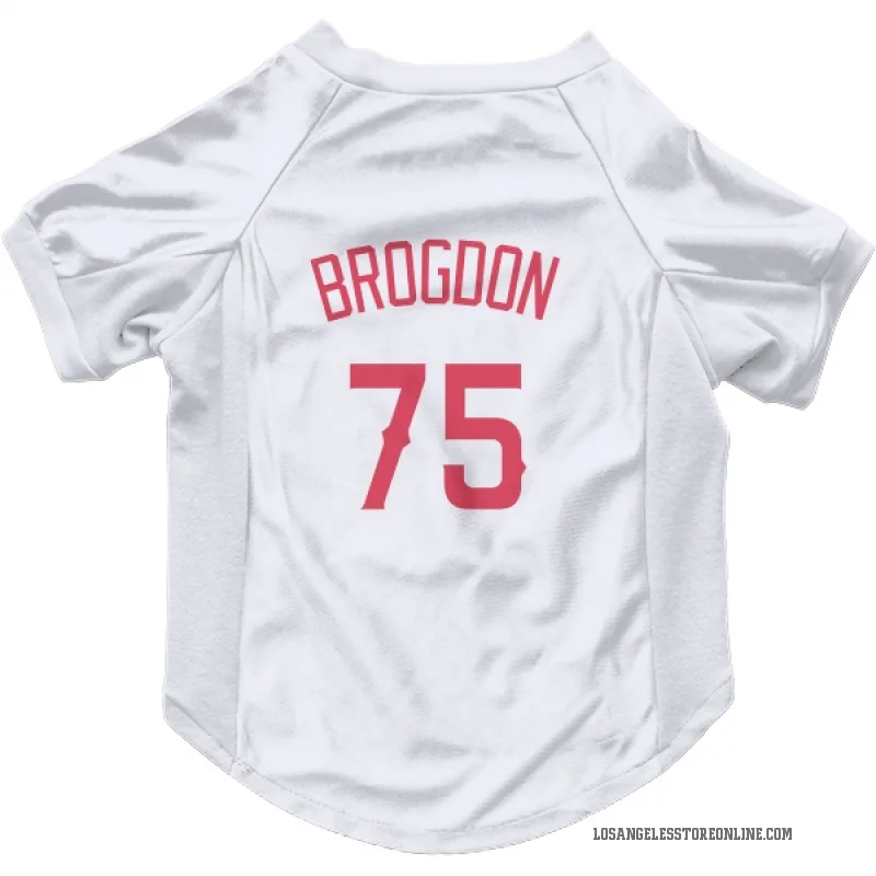 Connor Brogdon  Navy Los Angeles Angels  Cat & Dog Pet Jersey