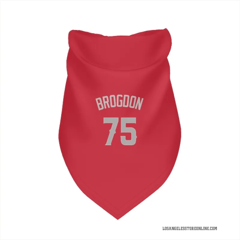 Connor Brogdon  Red Los Angeles Angels  Gray Cat & Dog Pet Bandana