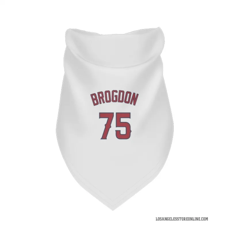 Connor Brogdon  White Los Angeles Angels  Cat & Dog Pet Bandana