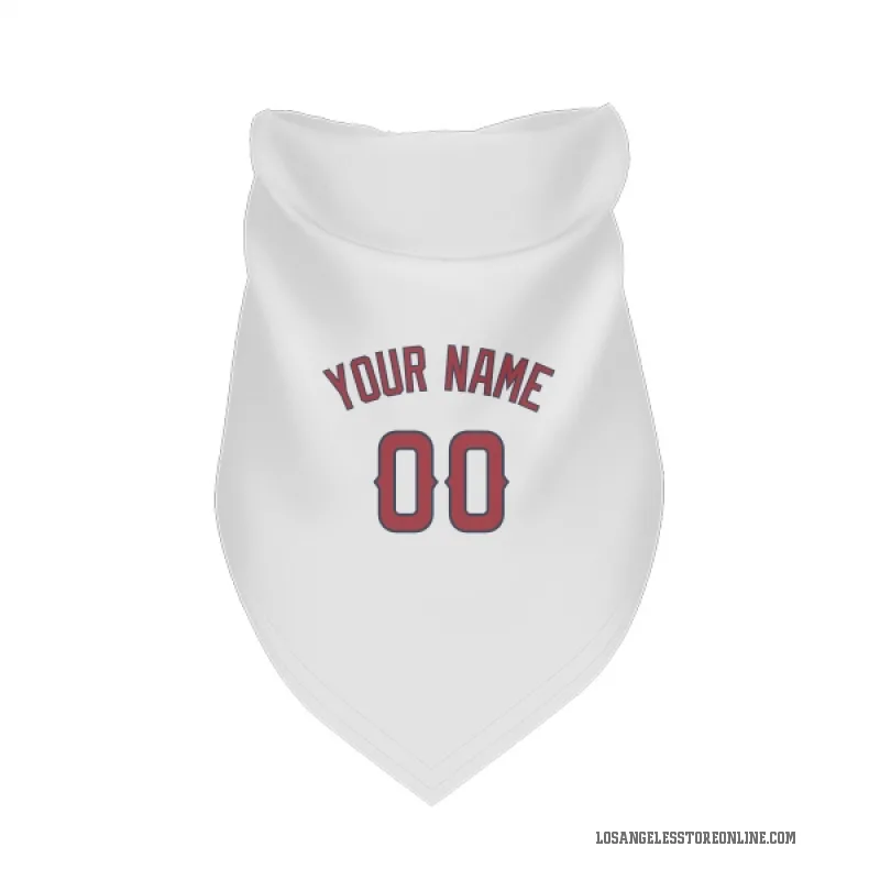 Custom  White Los Angeles Angels   Cat & Dog Pet Bandana