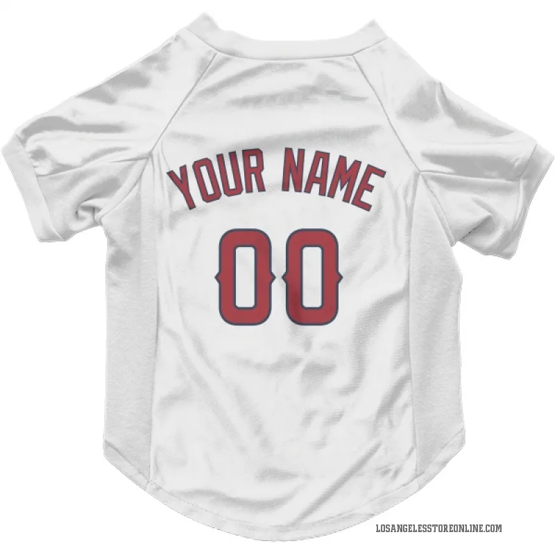 Custom  White Los Angeles Angels   Cat & Dog Pet Jersey
