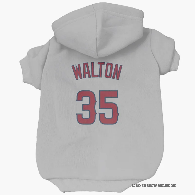 Donovan Walton  Gray Los Angeles Angels  Cat & Dog Pet Hoodie