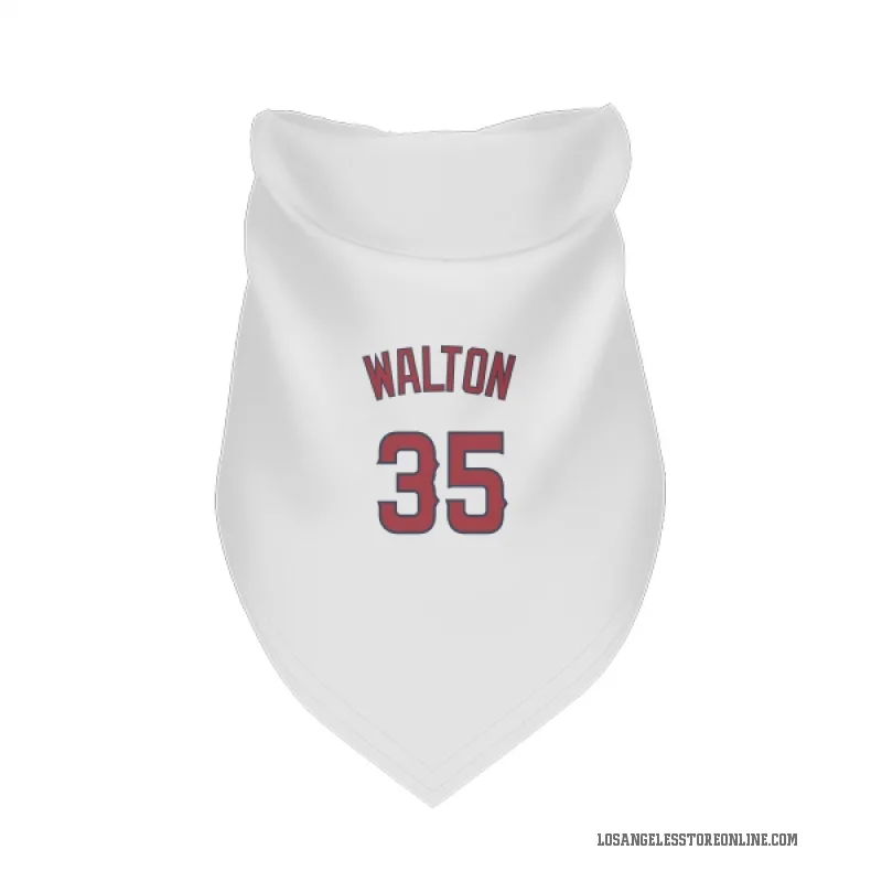 Donovan Walton  White Los Angeles Angels  Cat & Dog Pet Bandana