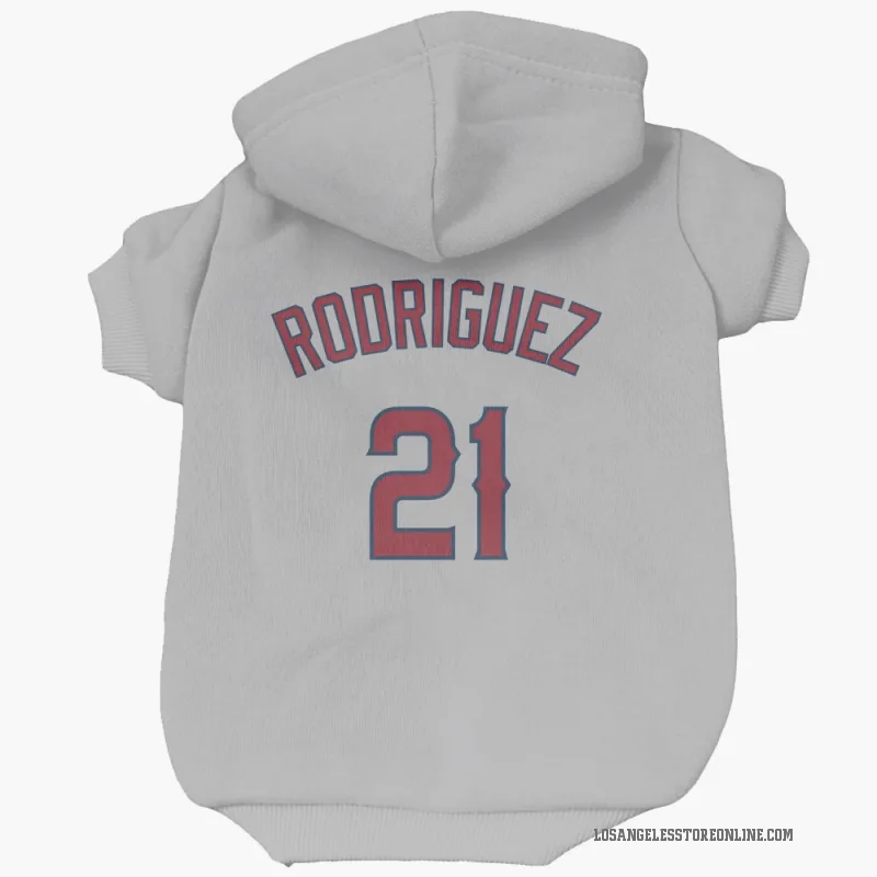 Grayson Rodriguez  Gray Los Angeles Angels  Cat & Dog Pet Hoodie