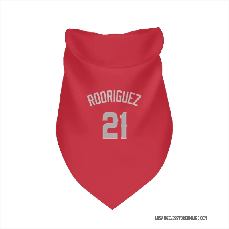 Grayson Rodriguez  Red Los Angeles Angels  Gray Cat & Dog Pet Bandana