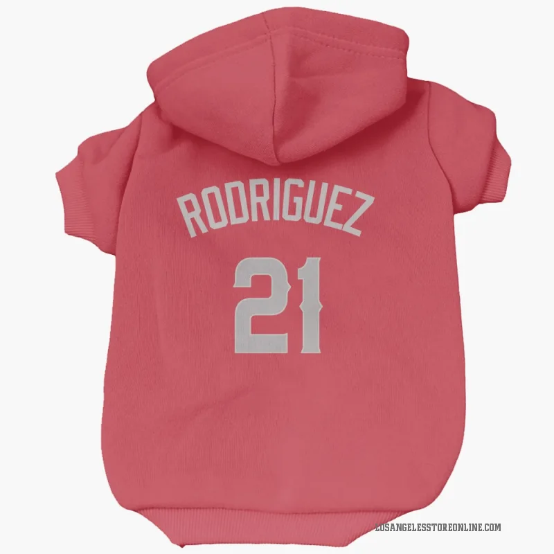 Grayson Rodriguez  Red Los Angeles Angels  Gray Cat & Dog Pet Hoodie