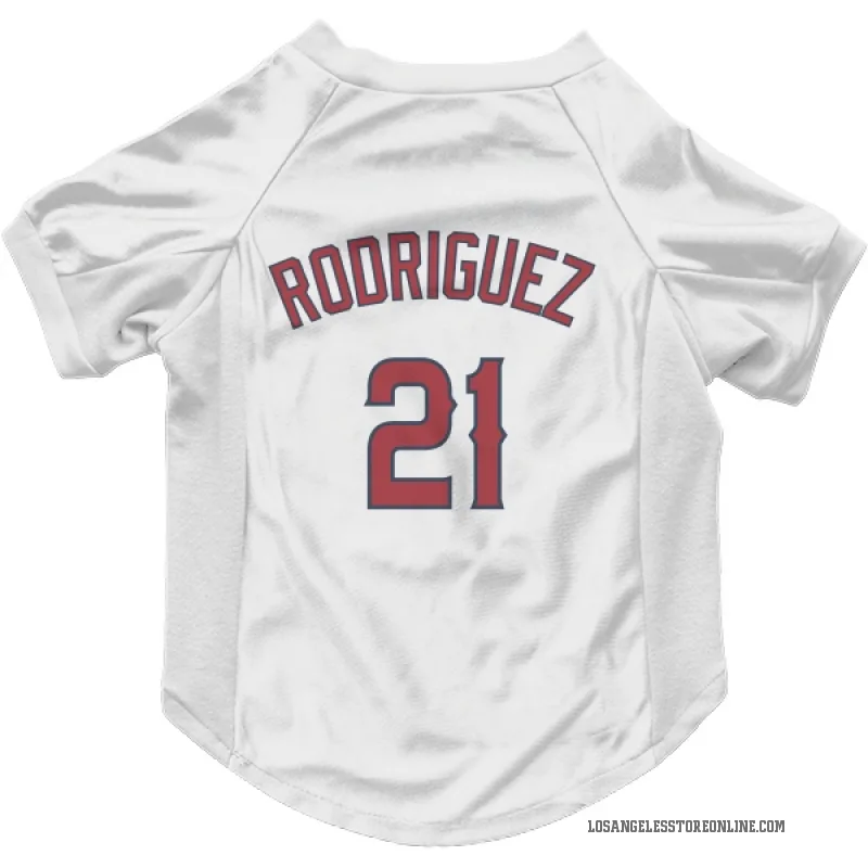 Grayson Rodriguez  White Los Angeles Angels  Cat & Dog Pet Jersey