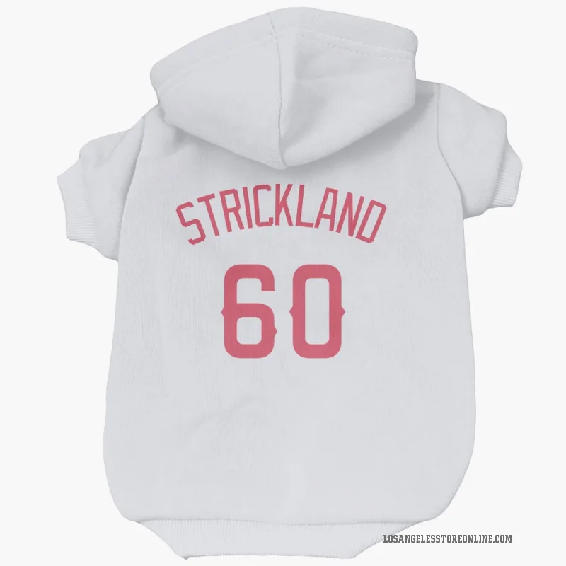 Hunter Strickland  Navy Los Angeles Angels  Cat & Dog Pet Hoodie