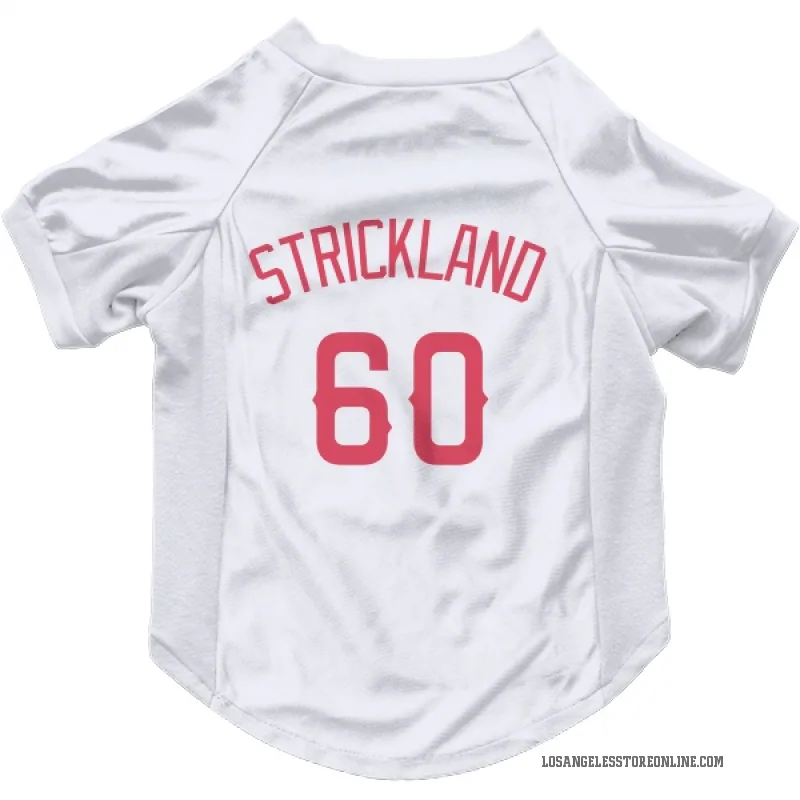 Hunter Strickland  Navy Los Angeles Angels  Cat & Dog Pet Jersey