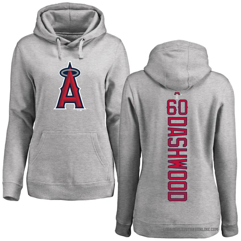 Jack Dashwood Women's Los Angeles Angels Ash Backer Pullover Hoodie