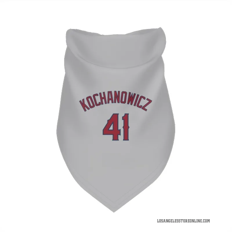 Jack Kochanowicz  Gray Los Angeles Angels  Cat & Dog Pet Bandana
