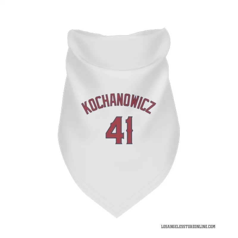 Jack Kochanowicz  White Los Angeles Angels  Cat & Dog Pet Bandana