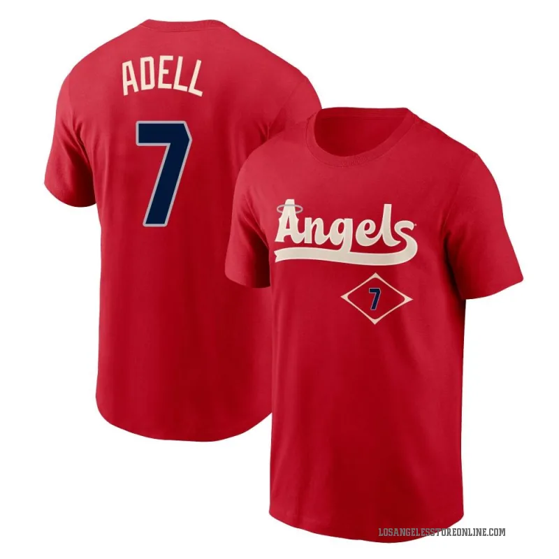 Jo Adell Men's Red Los Angeles Angels 2022 City Connect T-Shirt