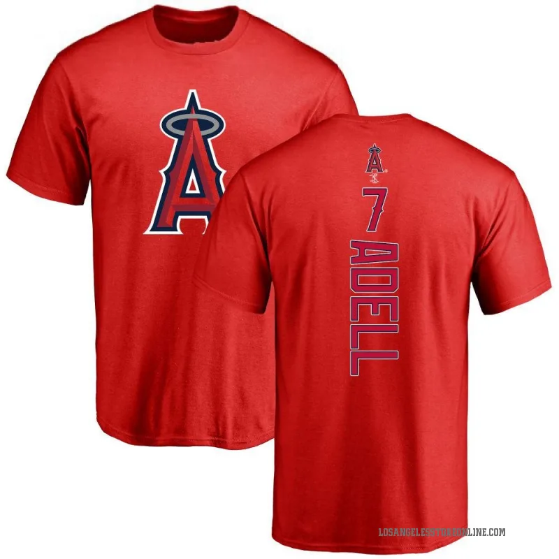 Jo Adell Youth Red Los Angeles Angels Backer T-Shirt -
