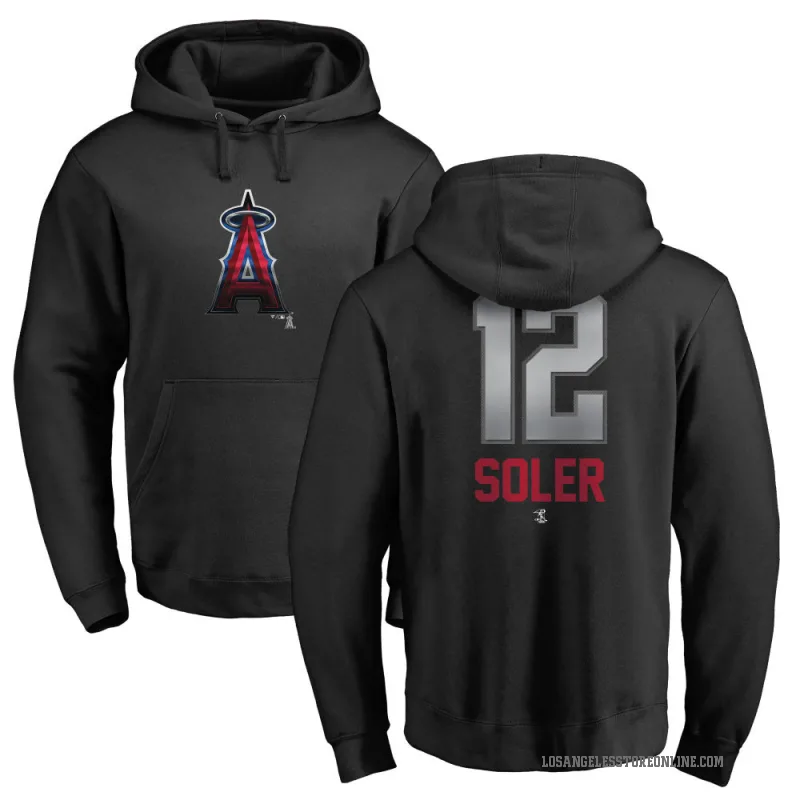 Jorge Soler Youth Black Los Angeles Angels Branded Midnight Mascot Pullover Hoodie -