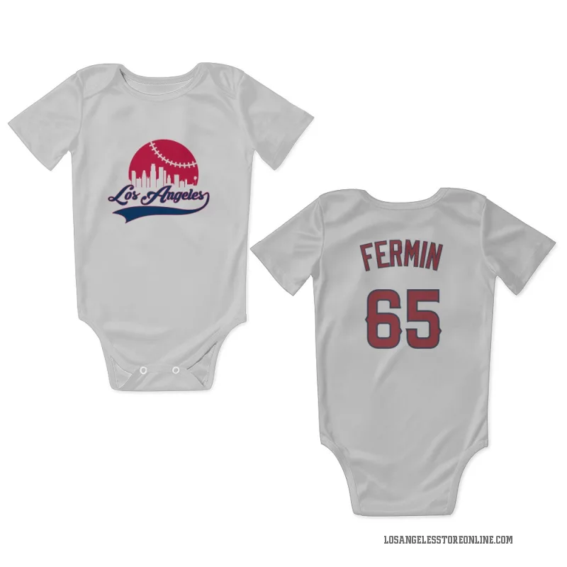 Jose Fermin  White Los Angeles Angels  Newborn & Infant Bodysuit