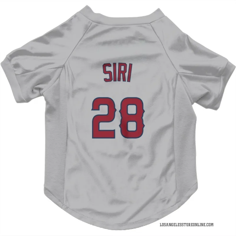 Jose Siri  Gray Los Angeles Angels  Cat & Dog Pet Jersey