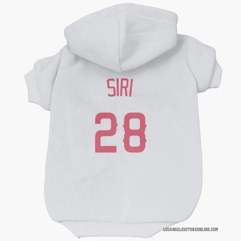 Jose Siri  Navy Los Angeles Angels  Cat & Dog Pet Hoodie