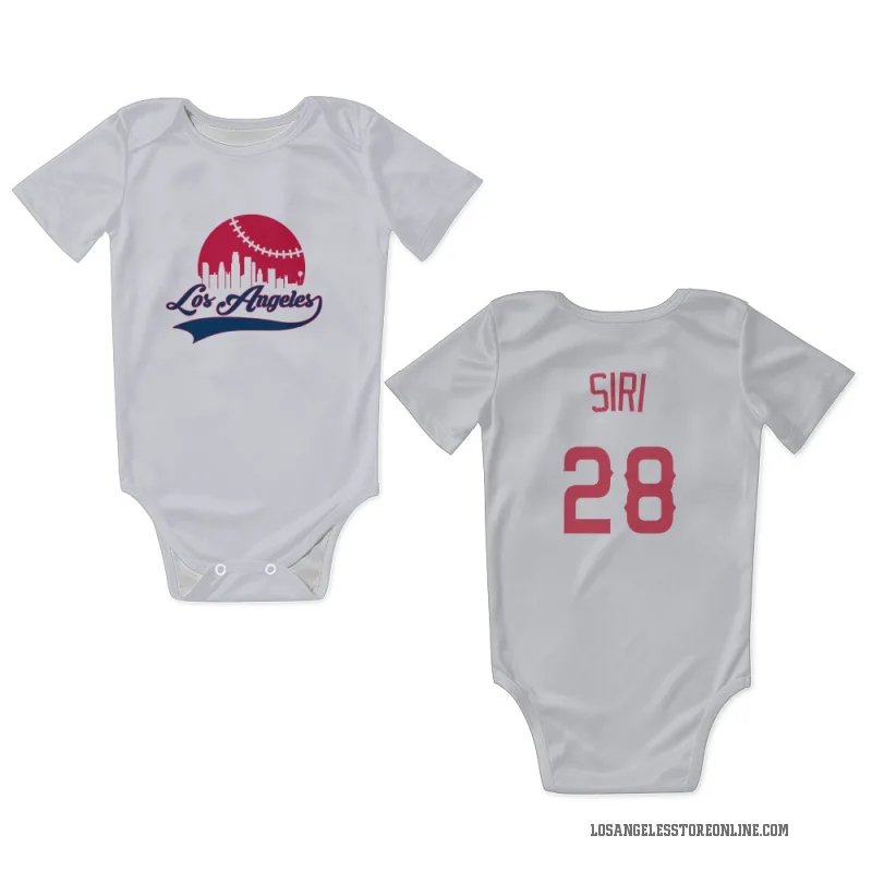 Jose Siri  Navy Los Angeles Angels  Newborn & Infant Bodysuit