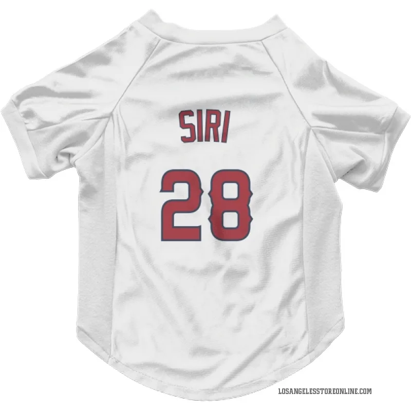 Jose Siri  White Los Angeles Angels  Cat & Dog Pet Jersey