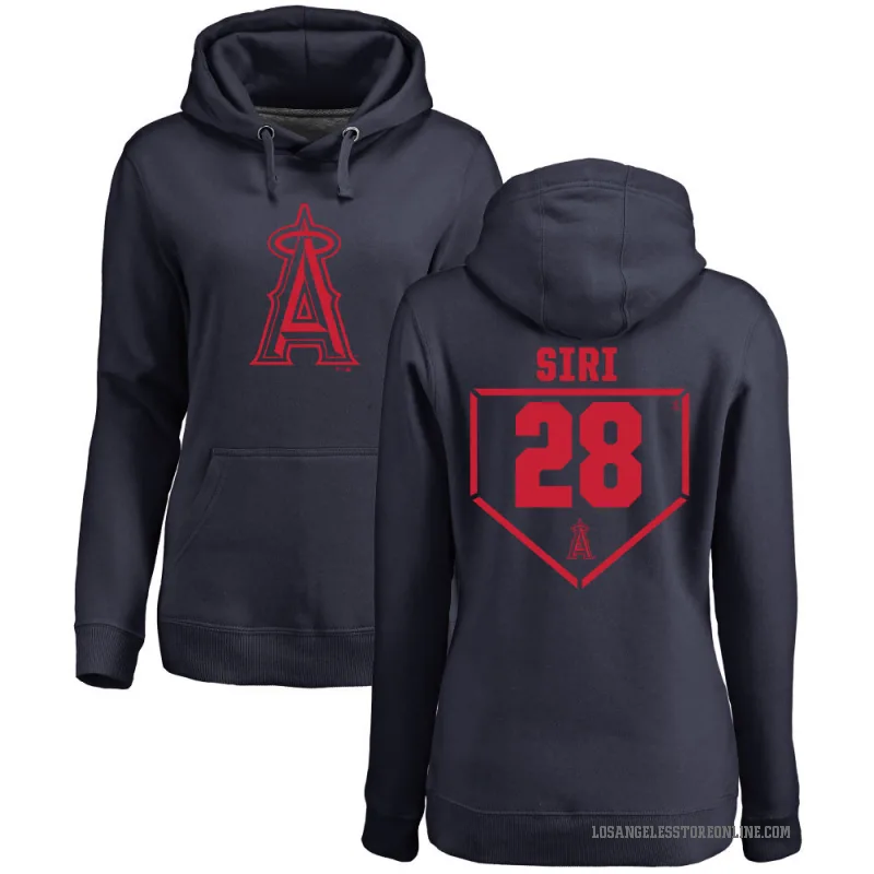 Jose Siri Women's Navy Los Angeles Angels Branded RBI Pullover Hoodie -