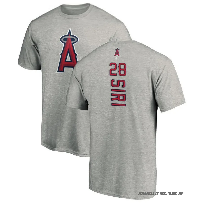 Jose Siri Youth Ash Los Angeles Angels Backer T-Shirt -