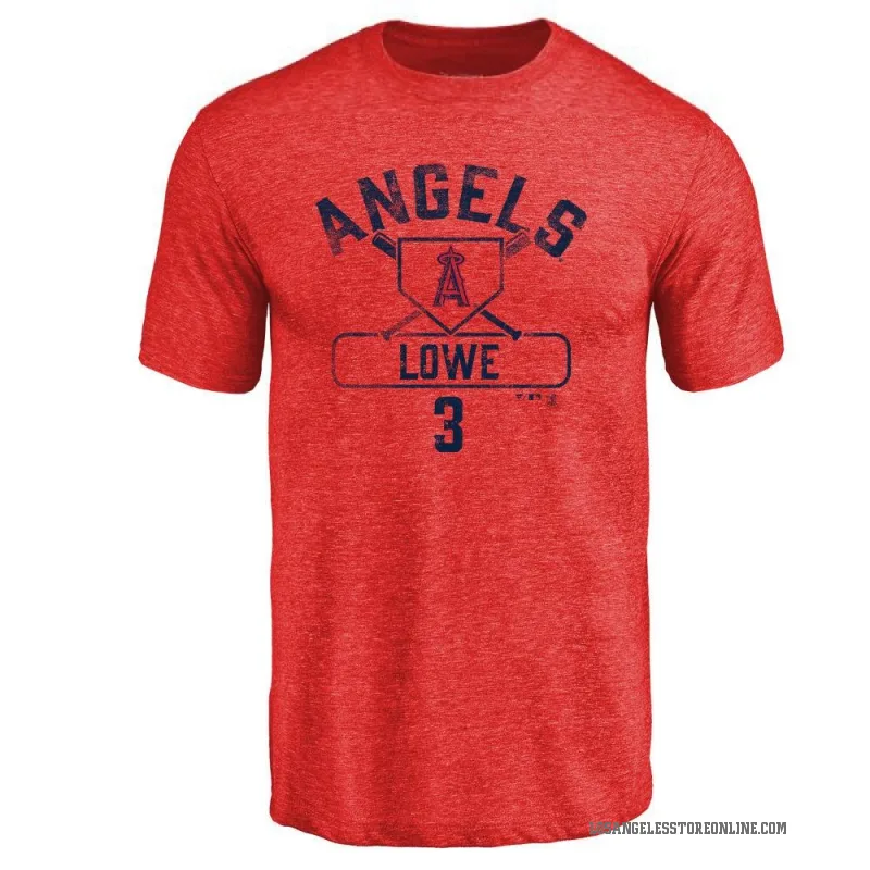 Josh Lowe Youth Red Los Angeles Angels Base Runner T-Shirt -