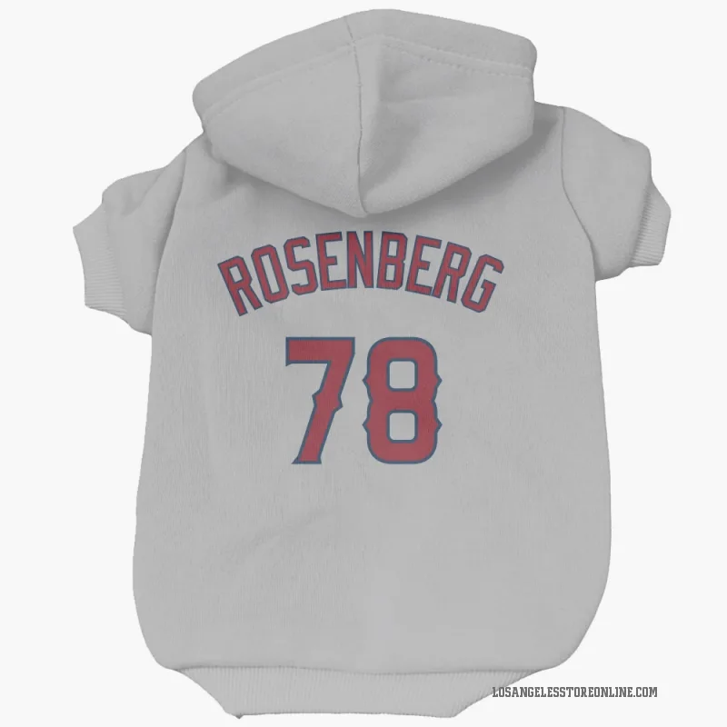 Kenny Rosenberg  Gray Los Angeles Angels  Cat & Dog Pet Hoodie