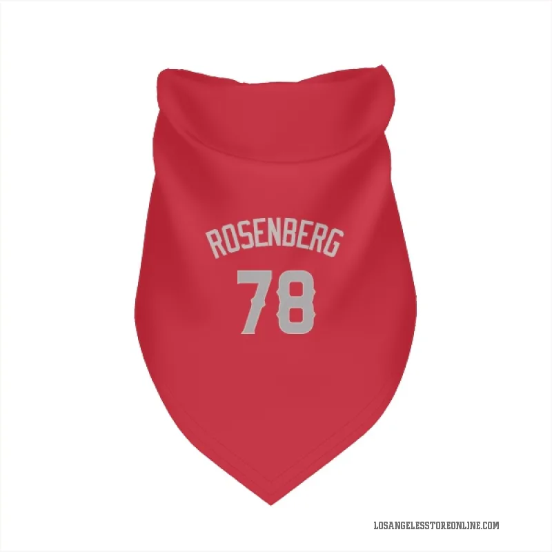 Kenny Rosenberg  Red Los Angeles Angels  Gray Cat & Dog Pet Bandana