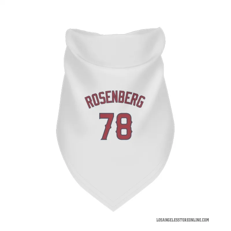 Kenny Rosenberg  White Los Angeles Angels  Cat & Dog Pet Bandana